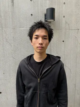 ショート メンズ 《メンズ支持NO.1 ×艶ブラウン》ソウタのヘアスタイル