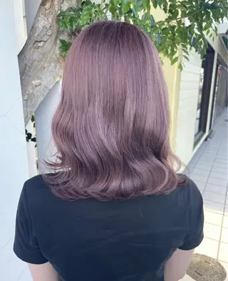 セミロング AIRI🌸 ブリーチカラー🎀のヘアスタイル