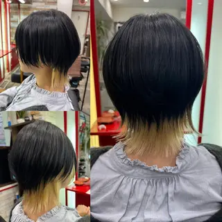 ミディアム カラー 居心地の良さ◎ 明るいお店です◎のヘアスタイル