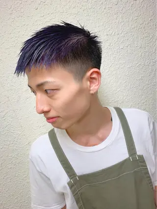 ショート カラー メンズ LAGRECE大阪梅田店所属・美髪矯正・髪質改善 【中村吉孝】のヘアスタイル