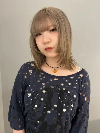 セミロング カラー ケアパーマ/ブリーチ daisukeのヘアスタイル