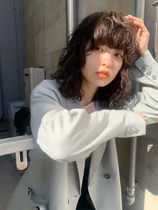 セミロング パーマ メンズ支持率No.1 KAIのヘアスタイル