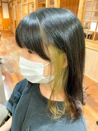 ミディアム カラー 吉田 浩太郎のヘアスタイル