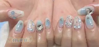 ネイル まるみ♡8/25- 31お休み🙇‍♀️のネイルデザイン