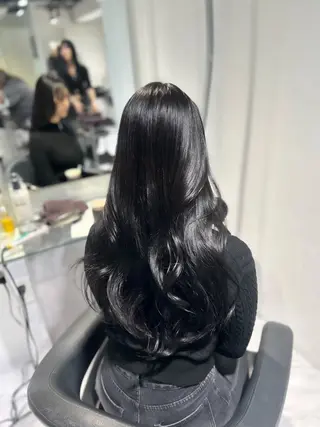 ロング カラー 表参道/透明感カラー /暗髪/ジュキヤのヘアスタイル