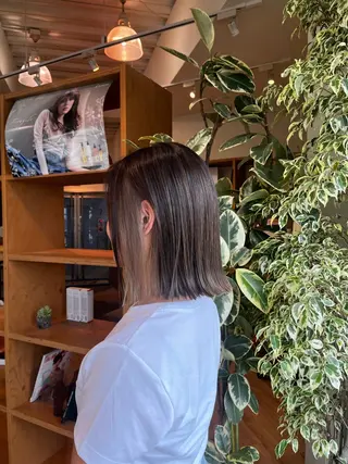 ミディアム カラー 濱川 良栄のヘアスタイル