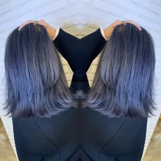 ミディアム 大泉 美久のヘアスタイル