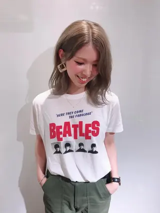 ミディアム カラー ♡ma ki♡のヘアスタイル