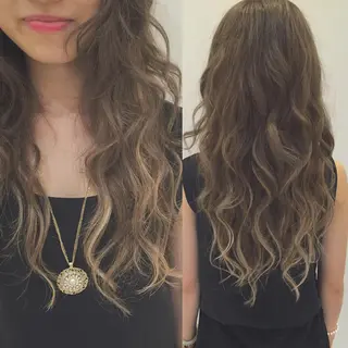 ミディアム セミロング ロング カラー lafith hair dope所属・[外国人風カラー] 店長 田中健太のヘアスタイル