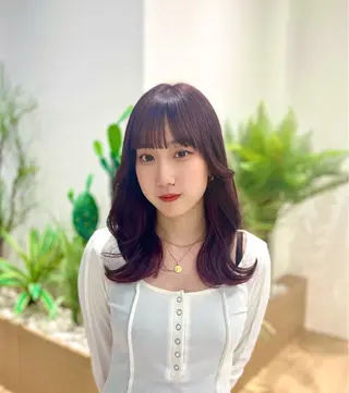 ロング カラー 寒色 ♡ レイヤー ┊︎miyuのヘアスタイル