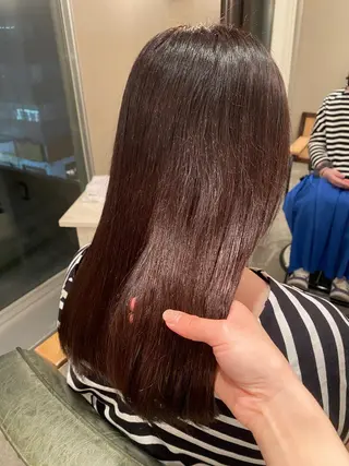 セミロング 🎀暖色カラー／ボブ 🎀MOMONAのヘアスタイル