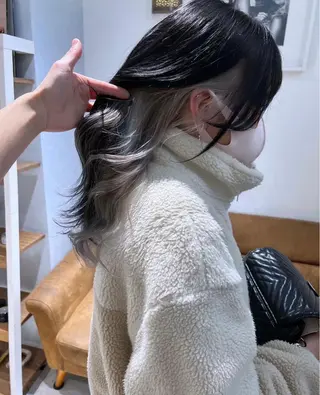 ロング 透明感カラー/カット 髪質改善/森栄範のヘアスタイル