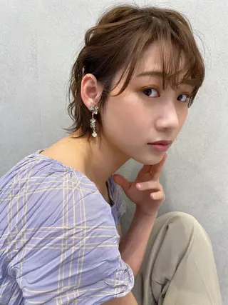 ショート カラー 透明感カラーブリーチ 🌼シゲモトアヤ🌼のヘアスタイル