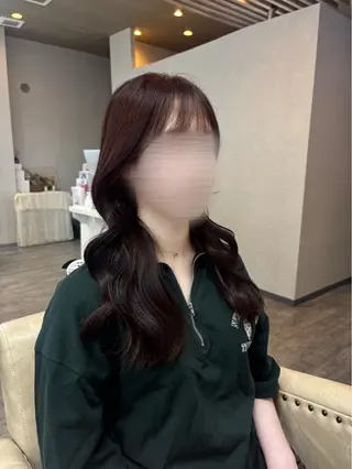ロング カラー Una所属・韓国風カラー✄ カズホのヘアスタイル