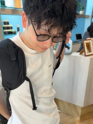 パーマ メンズ 池田理紗/メンズ カット/切りっぱなしのヘアスタイル