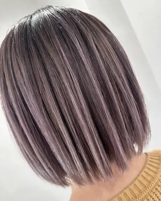 カラー ブリーチ毛縮毛矯正 👑山口のヘアスタイル