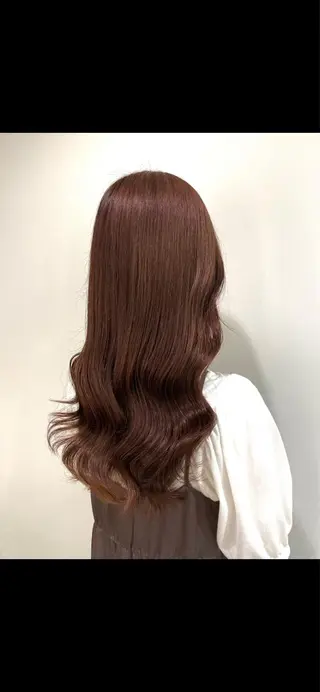 ロング カラー 青沼夏未/オリーブ/ 寒色カラーのヘアスタイル