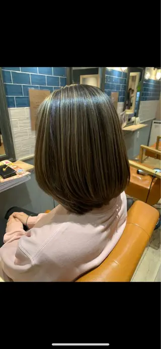 ミディアム カラー 髪質改善特化 ミサワコウキのヘアスタイル