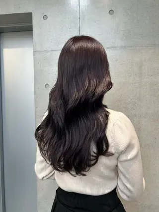 ロング カラー ヘアアレンジ 🍎艶モテカラー🍎 カリンのヘアスタイル