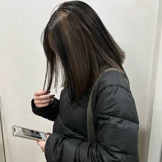 ミディアム カラー 髪質改善 イオリのヘアスタイル