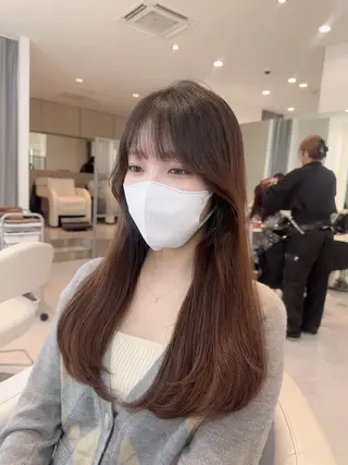 ロング カラー パーマ 縮毛矯正/ネイル 🌻ひまわり🌻のヘアスタイル