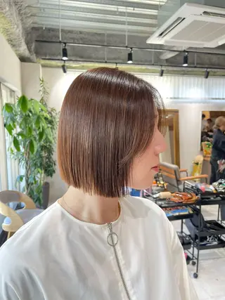 ショート カラー 🩵ボブ/レイヤー /髪質改善🩵のヘアスタイル