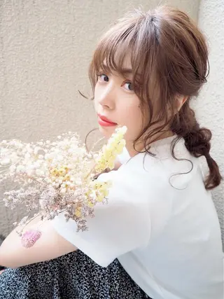 ミディアム Grace Unge 名駅 完全個室/髪質改善 【グレイスアンジュ メイエキ】所属・加藤 えりのヘアスタイル