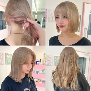 ハイトーン♡ブリーチ ♡エクステ♡nanaのヘアスタイル