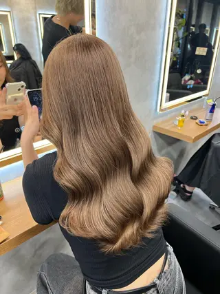 セミロング カラー お客様満足No.1 🌈Neneのヘアスタイル