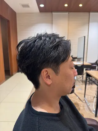 ショート メンズ カットメンズ限定KA ITOカラー練習中のヘアスタイル