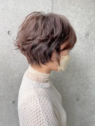 ショート 目を惹く艶髪/髪質 改善カラー🤎ぐっちのヘアスタイル