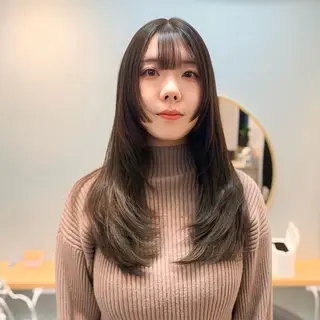 ロング カラー 前田 健太のヘアスタイル