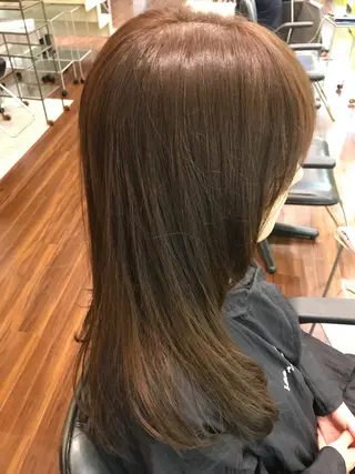 ロング カラー 髪質改善TR 透明感カラーHanaのヘアスタイル