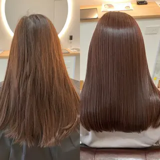 ロング カラー ヘアアレンジ キッズ 関内　髪質改善　特化 re:Magoのヘアスタイル