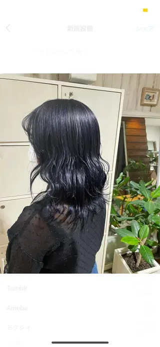 セミロング soyon心斎橋所属・♡透明感/艶カラー/ M a I ♡のヘアスタイル