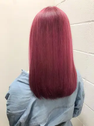 セミロング カラー ハイトーンカラー ⭐️NAZUNAのヘアスタイル