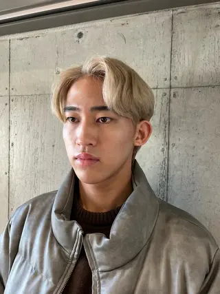 カラー メンズ 傷ませないカラー・ ボブ・リクト💥のヘアスタイル