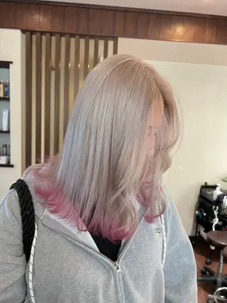 ミディアム カラー selene officialのヘアスタイル