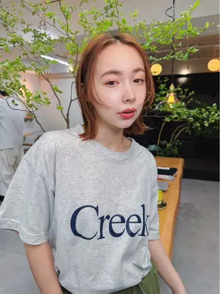 ショート カラー パーマ＊ 顔まわり似合わせのヘアスタイル