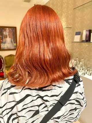 ミディアム カラー カラースペシャリスト ・齊藤 羽瑠輝のヘアスタイル