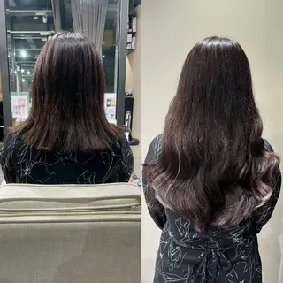 セミロング カラー 🦋美髪／エクステ 🦋アベイクミのヘアスタイル