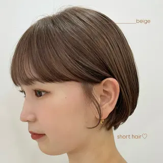ショート 🩰暖色/おベージュ /ayano🥣🫧のヘアスタイル