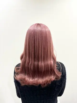 ロング カラー ブリーチ予約率90% 以上✨森山陽向のヘアスタイル