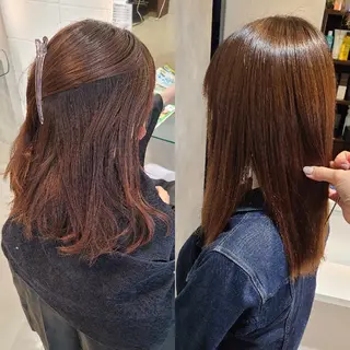 セミロング 西田 理沙のヘアスタイル