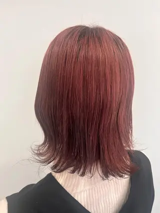 ミディアム 武村美咲/ 暖色/艶カラーのヘアスタイル