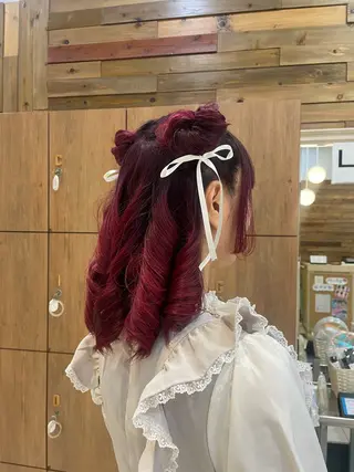 ヘアアレンジ 透明感/暖色カラー /ヘアアレンジ/ななのヘアスタイル