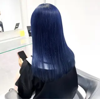 ロング カラー ヘアアレンジ トレンド韓国風カラー 💎ホウト💎のヘアスタイル