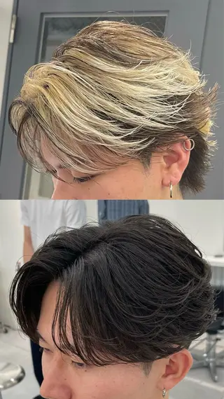 ショート メンズ特化/パーマ フェザーパーマ/来星のヘアスタイル