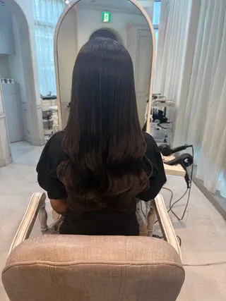 ロング パーマ ARMONY所属・縮毛矯正、コテ巻き風 パーマのプロ、横山のヘアスタイル