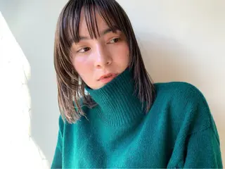 ミディアム KOHEI/上野 カラーモデル募集🌱のヘアスタイル